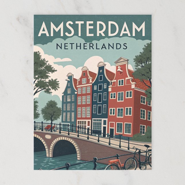 Amsterdam, NEDERLÄNDERNA Vykort (Skapare uppladdad)