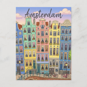 Amsterdam Nederländerna Vykort