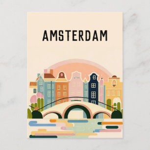 Amsterdam Nederländerna Vykort