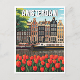 Amsterdam Nederländerna Vykort