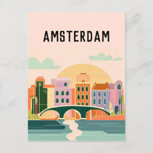 Amsterdam Nederländerna Vykort