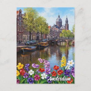 Amsterdam Nederländerna Vykort