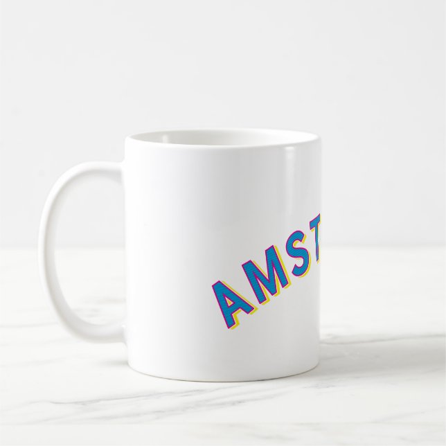 Amsterdam, Nederländernas Vintage Arch Kaffemugg (Vänster)