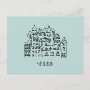 Amsterdam Netherlands Holland City Souvenir Orange Vykort