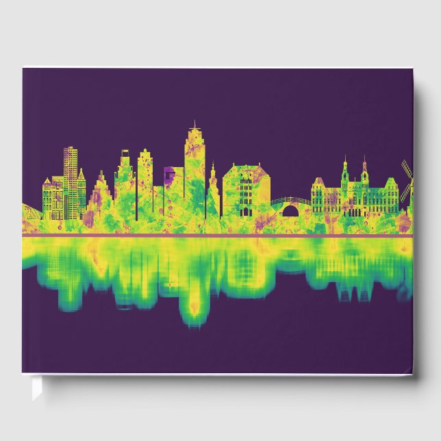 Amsterdam Netherlands Skyline Gästböcker (Framsida)