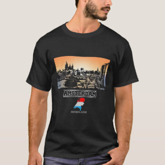 Amsterdam Netherlands Skyline Vacation Souvenir Ci T Shirt