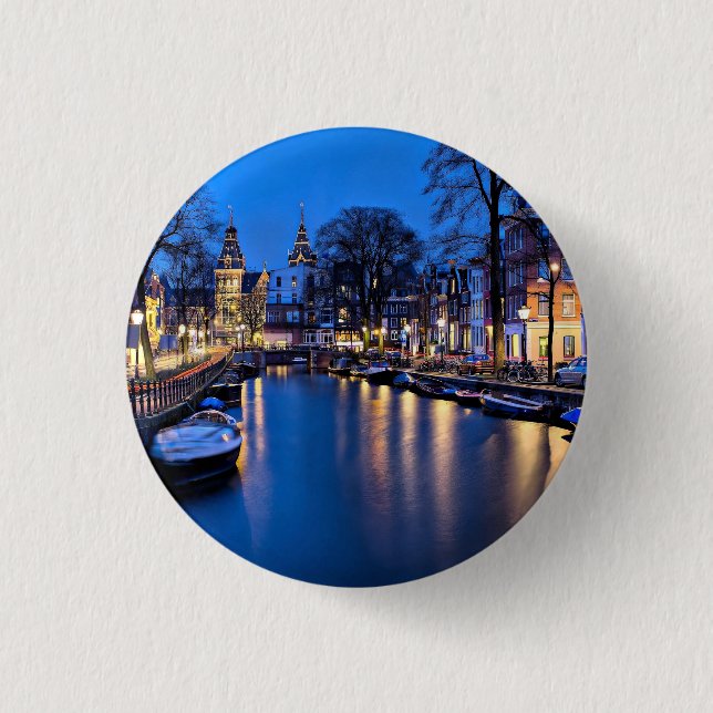 Amsterdam Night Tapet-67657 Knapp (Framsida)