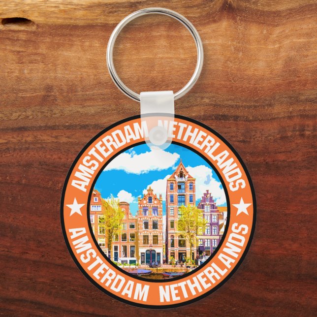 Amsterdam Nyckelring (Framsida)