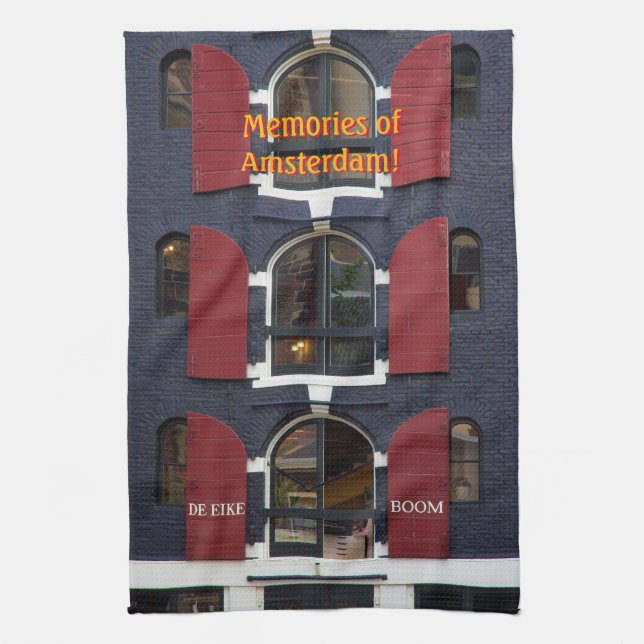 Amsterdam, Oak Träd, De Eiken Boom Kökshandduk (Vertikal)