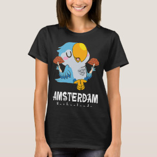 Amsterdam Parakeet Mushroom Holland Nederländerna T Shirt