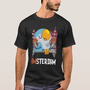Amsterdam Parakit Svamp Holland Nederländerna T Shirt