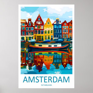 Amsterdam ParkVintage Resa Nationell Skidposter Poster