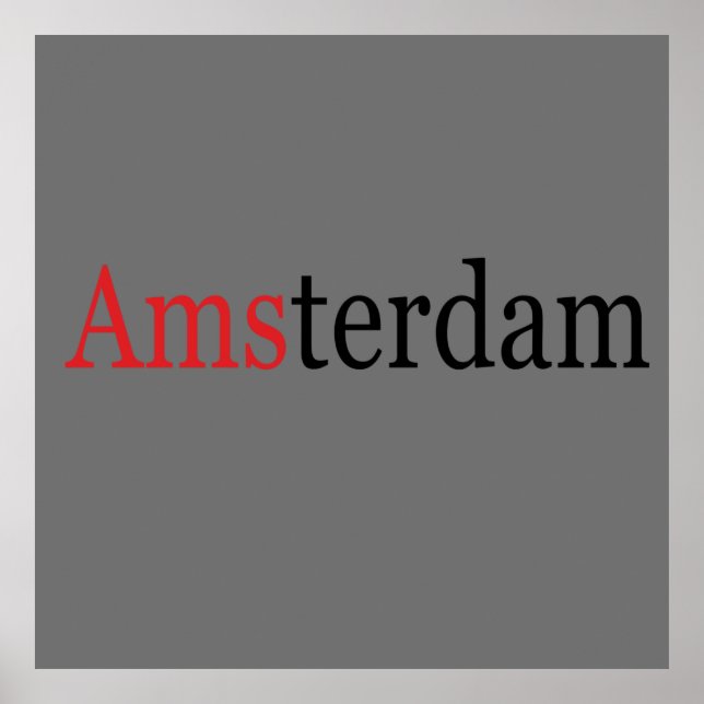 Amsterdam Poster (Framsidan)