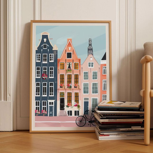 Amsterdam Print Amsterdam Illustration Amsterdam  Poster (Skapare uppladdad)