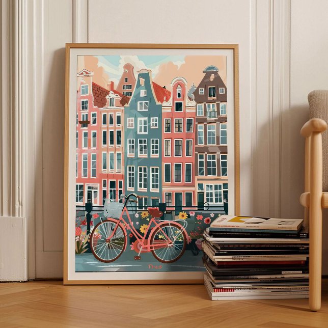 Amsterdam Print Amsterdam Illustration Amsterdam  Poster (Skapare uppladdad)