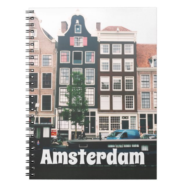 Amsterdam Resa Souvenir Anteckningsbok (Framsidan)