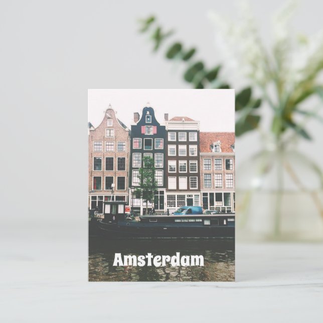 Amsterdam Resa Souvenir Helg Vykort (Stående Fram)