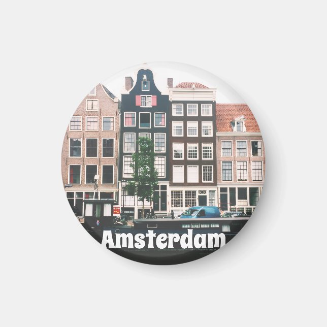 Amsterdam Resa Souvenir Magnet (Framsidan)