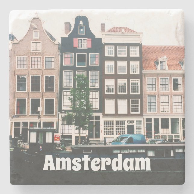 Amsterdam Resa Souvenir Stenunderlägg (Framsidan)