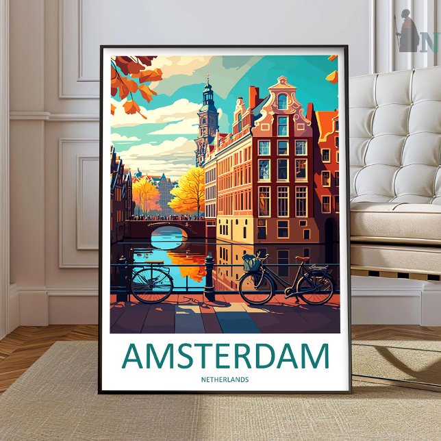 Amsterdam Resemålning Väggkonst Amsterdam Vägg Han (Skapare uppladdad)