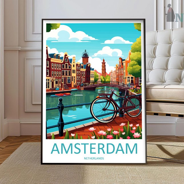 Amsterdam Resemålning Väggkonst Amsterdam Vägg Han (Skapare uppladdad)