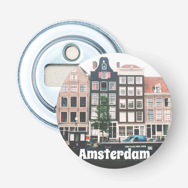 Amsterdam Resminnen Flasköppnare (Framsidan)