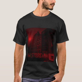 amsterdam rött ljus tee shirt