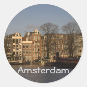 Amsterdam Runt Klistermärke
