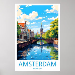 Amsterdam skidåkningsresaffisch 2Vintage Park Nati Poster