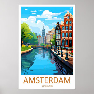 Amsterdam skidåkningsreseposter Park NationalVinta Poster