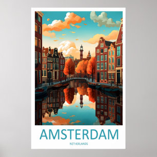 Amsterdam skidposterVintage resa park nationell Poster