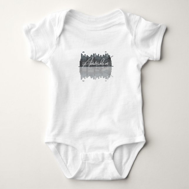 Amsterdam Skyline T Shirt (Framsida)