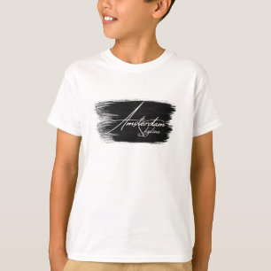 Amsterdam Skyline Writing T Shirt