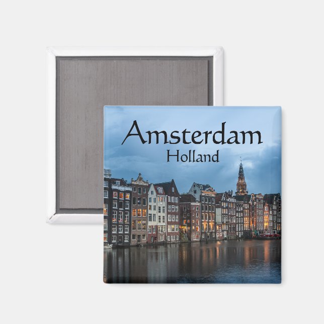 Amsterdam Souvenir Magnet (Front/Back)