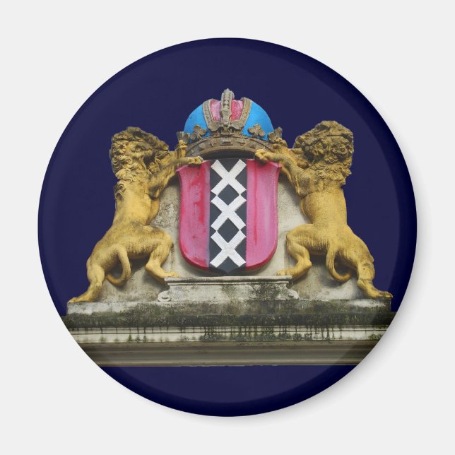 Amsterdam Souvenirs Jackar av Arm Fridge Magnet (Framsidan)
