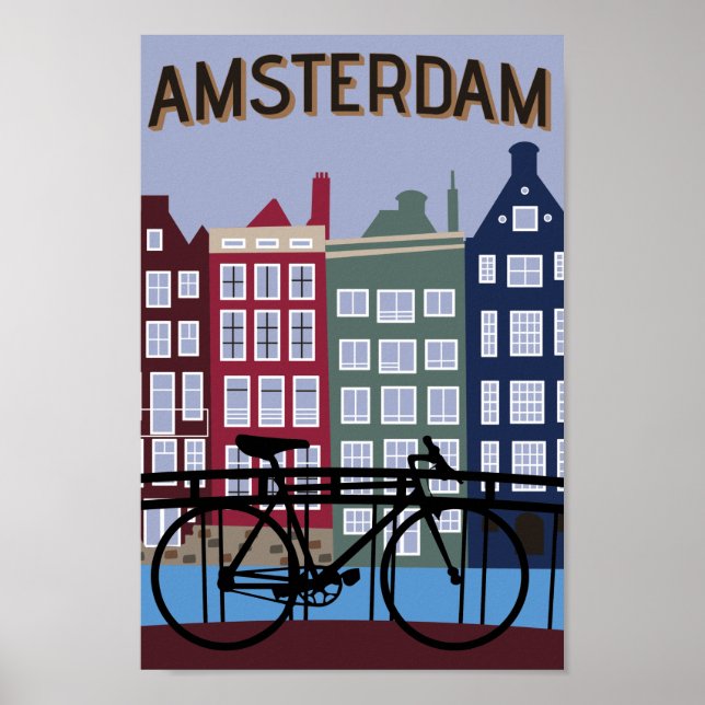 Amsterdam Travel Poster (Framsidan)