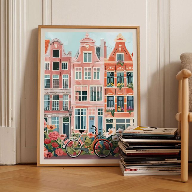 Amsterdam Tryck Amsterdam Illustration Amsterdam (Skapare uppladdad)