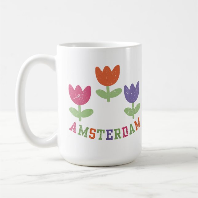 Amsterdam Tulips Kaffemugg (Vänster)