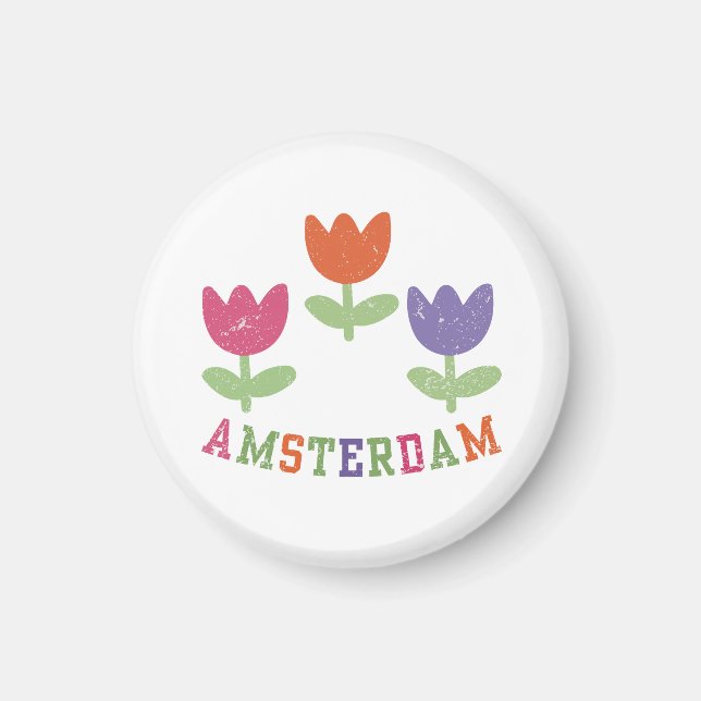 Amsterdam Tulips Magnet (Framsidan)