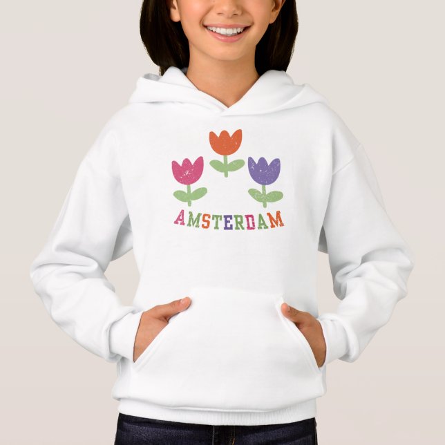 Amsterdam Tulips T Shirt (Framsida)