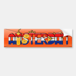 Amsterdam typdesign bildekal