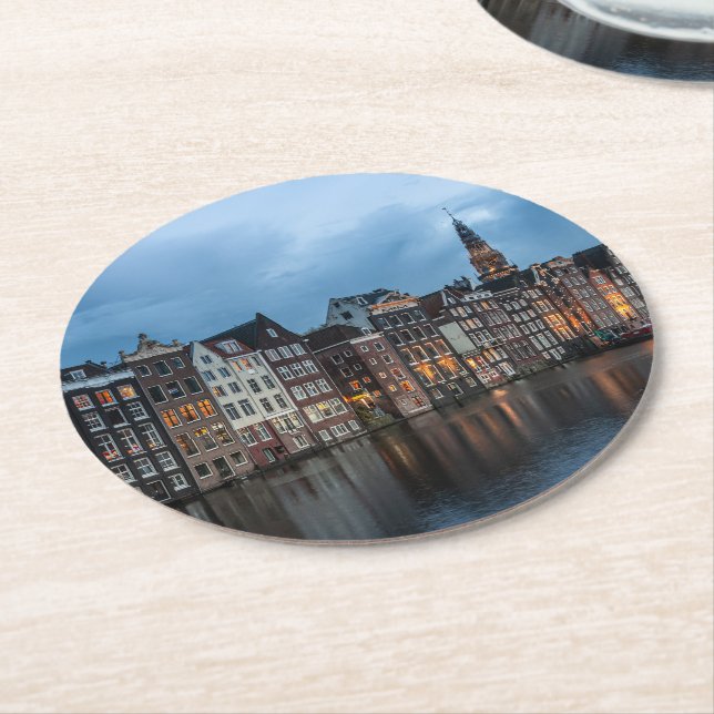 Amsterdam Underlägg Papper Rund (Vinklad)