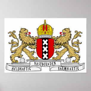 Amsterdam vapensköld poster