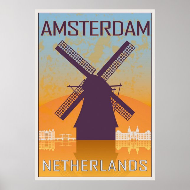 Amsterdam vintage poster (Framsidan)