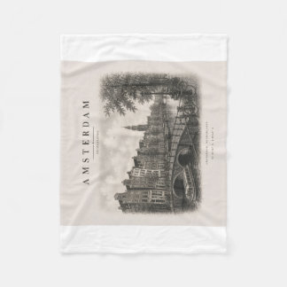 Amsterdam | Vintage Travel City Design Fleecefilt