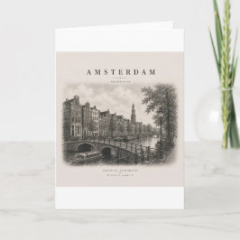 Amsterdam | Vintage Travel City Design Kort