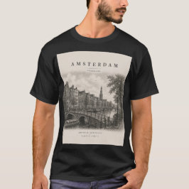 Amsterdam | Vintage Travel City Design T Shirt