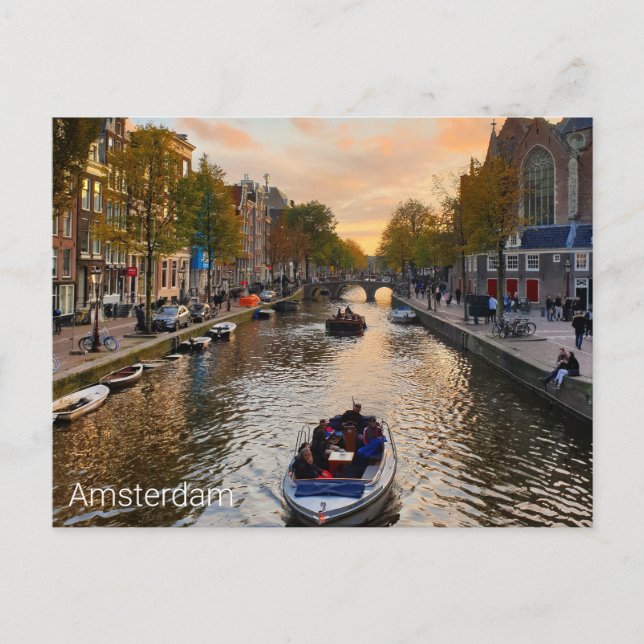 Amsterdam Vykort (Framsida)
