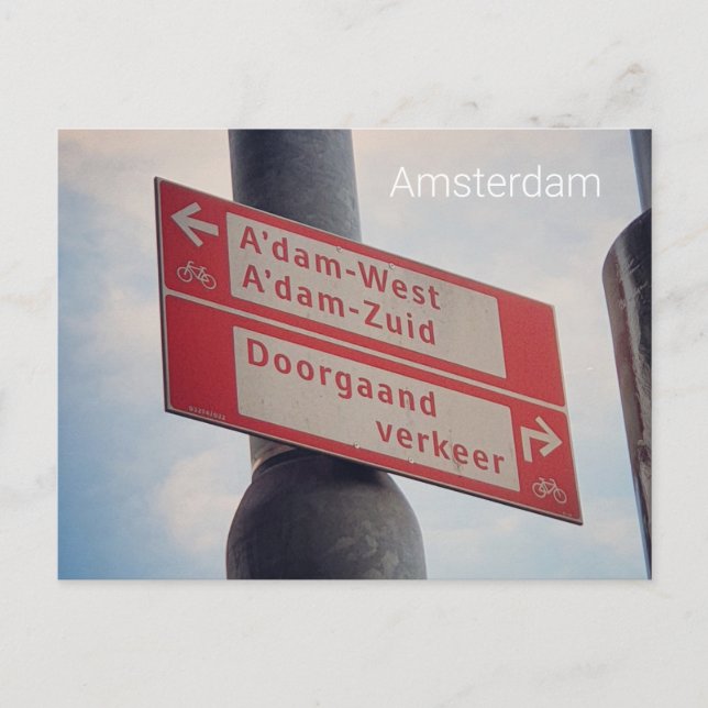 Amsterdam Vykort (Framsida)
