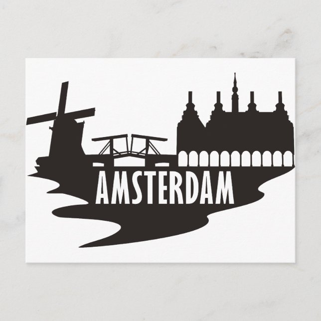 Amsterdam Vykort (Framsida)
